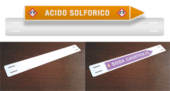 SXNET23030 - supporto porta etichette formato 230x30 con 4 losanghe mm 20x2