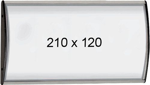 TDC152 - Targa murale monofacciale in alluminio con protezione frontale in PVC