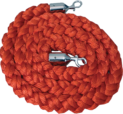 TDVCR - cordone da m.2 in poliestere ROSSO attacchi cromo x colonnine cromo