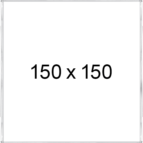 TKPD150 - targa a parete senza cornice mm 150x150 con protezione frontale