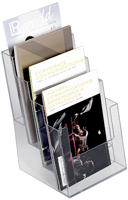 TKPDM21 - Portadepliant da banco multiplo f.to A4