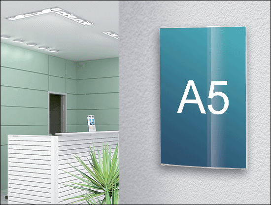 TKPQ14 - Targa murale o da banco convessa f.to A5