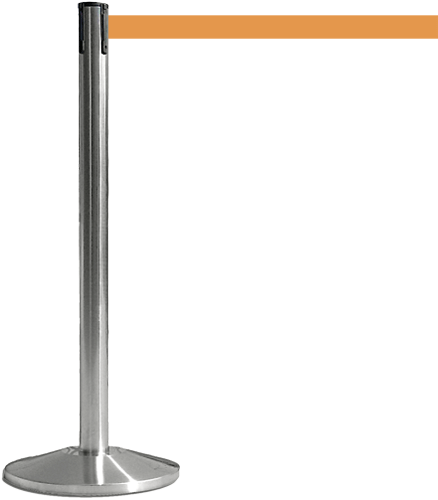 TSB511O - colonnina SAFE IN modello BASIC acciaio spazzolato nastro ARANCIO