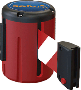 TSMS05RW - testina SAFE IN in polipropilene con nastro 5 mt colore ROSSO/BIANCO