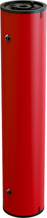 TSMS28R - colonnina ROSSA h.cm 35 da abbinare a testine da 5/10 mt e alla base