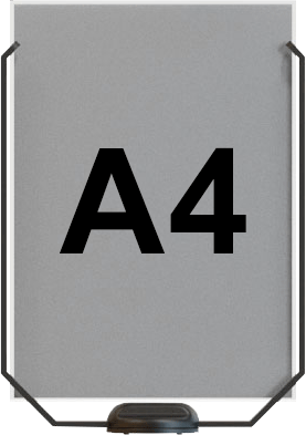 TSMSA4V - porta avvisi formato A4 verticate per colonnine modulari Safein