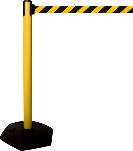 TSO100YN - colonnina SAFE IN modello OUTDOOR colore giallo nastro GIALLO/NERO
