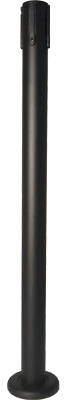 TSO110X - colonnina SAFE IN modello OUTDOOR tassellabile col.nero SENZA nastro