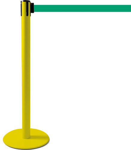 TSP204G - colonnina SAFE IN modello PLUS colore giallo con nastro VERDE