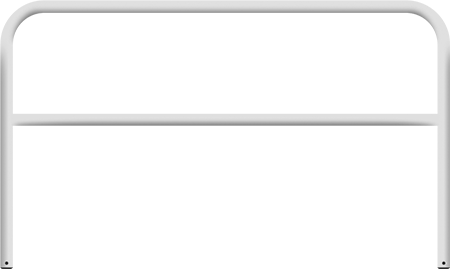 TSS200W - barriera parapedonale da interrare col.BIANCO d.48 mm cm 191,5x115,5 h