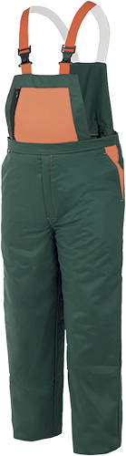 UTP893XXL - pettorina da boscaiolo verde/arancio a norma EN 381-5 tg.XXL