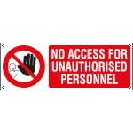 YE1808KS - Sign prohib.self-adhes. NO ACCESS FOR ..