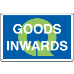 YE2682 - Sign information GOODS INWARDS