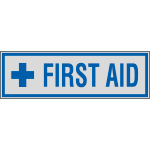 YE96664 - Label silver FIRST AID