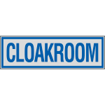 YE96667 - Label silver CLOAKROOM