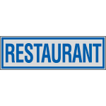 YE96668 - Label silver RESTAURANT