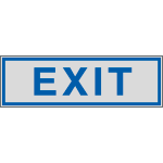 YE96684 - Label silver EXIT