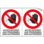 YF95217A - Sheet n.2 label ACCES INTERDIT AU PERSONNES