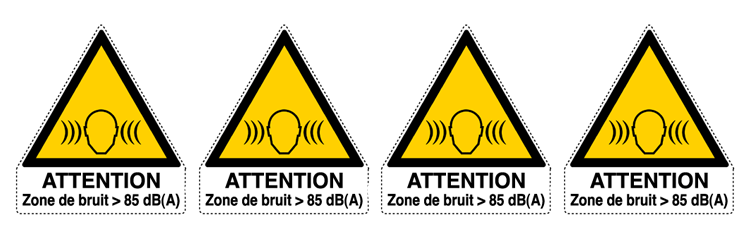 YF95272B - Sheet n.4 label ATTENTION ZONE...