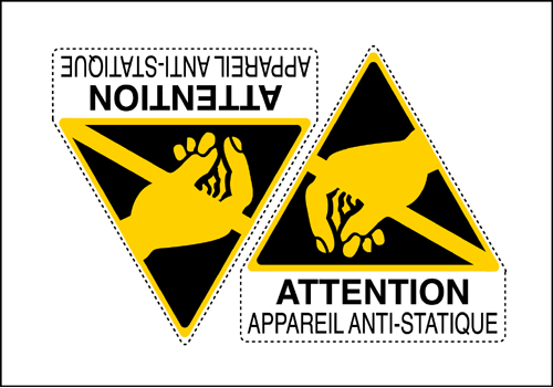 YF95291A - Sheet n.2 label ATTENTION APPAREIL...