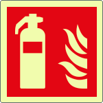[EL15107KP] EL15107KP - Cartello antincendio estintore solo simbolo EN ISO 7010