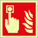 [EL15117WP] EL15117WP - Cartello fotoluminescente allarme antincendio EN ISO 7010