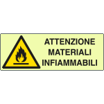 [EL1710KP] EL1710KP - cartello PVC rigido luminescente DIN materiale infiammabil EN ISO 7010