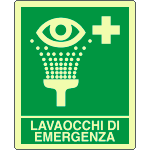 [EL20104XP] EL20104XP - Cartello lavaocchi di emergenza EN ISO 7010