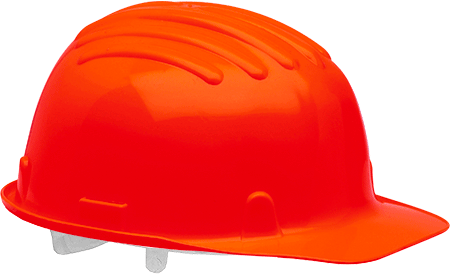 [ELE25R] ELE25R - Elmetto polietilene BERICO colore  rosso