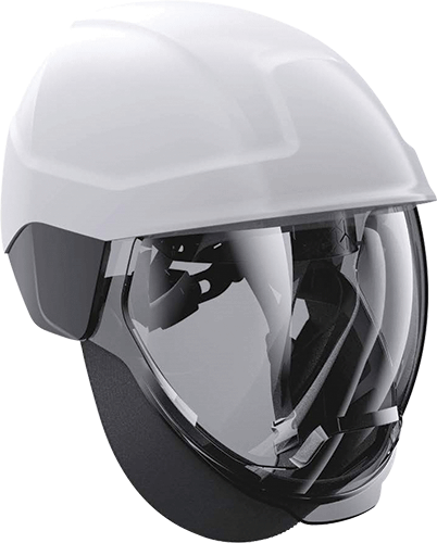 [ELE44WR] ELE44WR - elmetto bco isolante c/visiera Classe 2