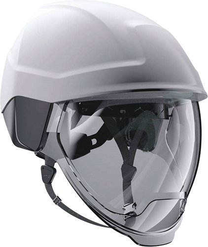 [ELE45WR] ELE45WR - elmetto bco isolante c/visiera Classe 1