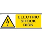 [EYE1731K] EYE1731K - Sign hazard ELECTRIC SHOCK RISK EN ISO 7010 W012
