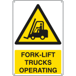 [EYE1753X] EYE1753X - Sign hazard FORK-LIFT TRUCKS OPERATING EN ISO 7010