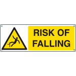[EYE1757KS] EYE1757KS - Sign hazard self-adhesive RISH OF FALLING EN ISO 7010 W008