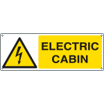 [EYE1798K] EYE1798K - Sign hazard ELECTRIC CABIN EN ISO 7010