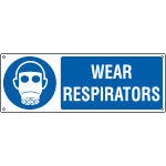 [EYE1903K] EYE1903K - sign hazard WEAR RESPIRATORS EN ISO 7010 M017