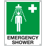 [EYE20103K] EYE20103K - Sign emergency EMERGENCY SHOWER EN ISO 7010 E012