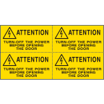 [EYE91590B] EYE91590B - Sheet n. 4 label ATTENTION TURN-OFF EN ISO 7010