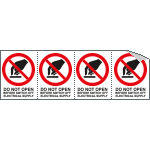 [EYE95210B] EYE95210B - sheet n. 4 label "DO NOT OPEN..."EN ISO 7010