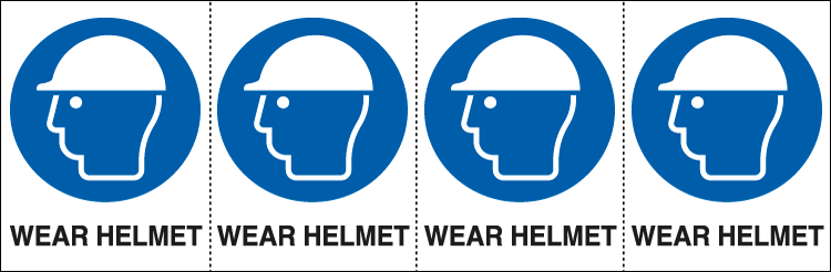 [EYE95233B] EYE95233B - Sheet n.4 label WEAR HELMET EN ISO 7010 M014