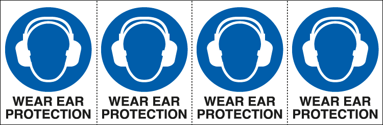 [EYE95235B] EYE95235B - Sheet n. 4 label WEAR EAR PROTECTION EN ISO 7010