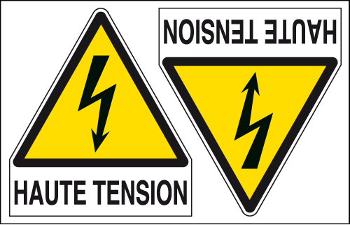 [EYF95259A] EYF95259A - sheet n.2 label HAUTE TENSION EN ISO 7010 W012