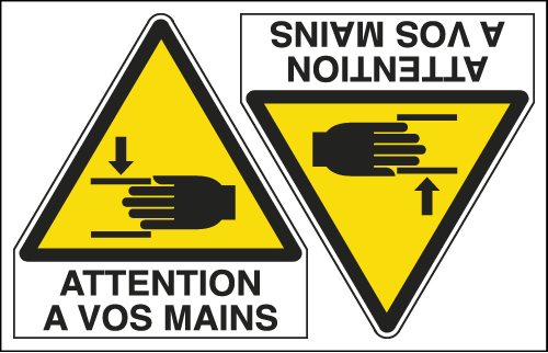 [EYF95260A] EYF95260A - Sheet n. 2 label ATTENTION A VOS MAINS EN ISO 7010