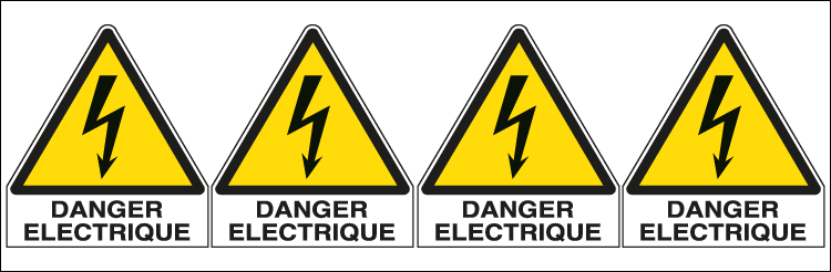 [EYF95262B] EYF95262B - Sheet n.4 label DANGER ELECTRIQUE EN ISO 7010