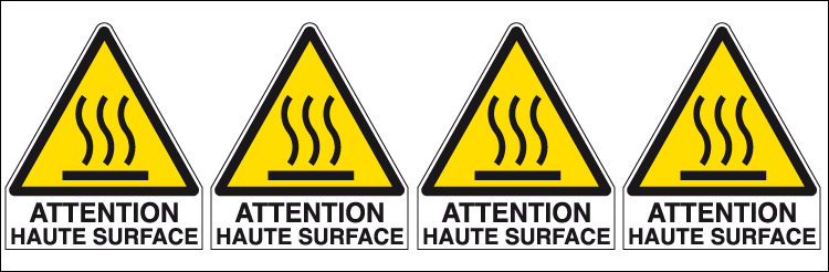 [EYF95271B] EYF95271B - sheet n.4 label ATTENTION HAUTE SURFACE EN ISO 7010 W017