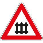 [FAH190008] FAH190008 - Triangolo alluminio rifrangente NF 8 PASSAGGIO A LIVELLO