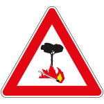 [FAR190034] FAR190034 - Triangolo rifrangente NF 34 PERICOLO INCENDIO