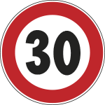 [FAR29005030] FAR29005030 - Disco  rifrangente NF 50 LIMITE VELOCITA'KM 30 diametro 90