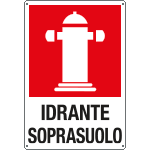 [FAR56170Y] FAR56170Y - Cartello scatolato rifrangente Idrante Soprasuolo