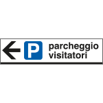 [FAR6811L] FAR6811L - Cartello PARCHEGGIO VISITATORI  sinistra